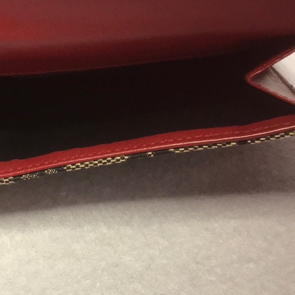 Canvas Gucci wallet blue red leather gold hardware - Picture 11 of 14